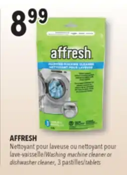 Familiprix AFFRESH, Washing machine cleaner or dishwasher cleaner, 3 tablets offer