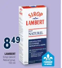 Familiprix LAMBERT Natural syrup, 150ml offer