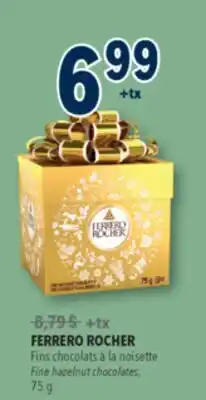 Familiprix FERRERO ROCHER, Fine hazelnut chocolates, 75 g offer