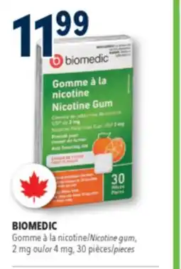 Familiprix BIOMEDIC, Nicotine gum, 2 mg or 4 mg, 30 pieces offer