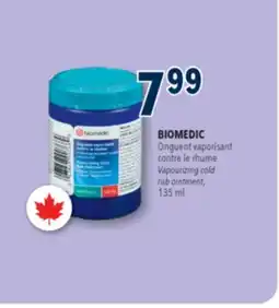 Familiprix BIOMEDIC Vapourizing cold rub ointment offer