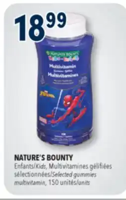 Familiprix Nature's Bounty Kids Marvel Spiderman Multivitamin gummies 150un offer