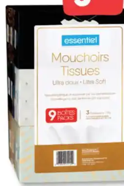 Familiprix ESSENTIEL, Ultra, Tissues, 9 packs offer