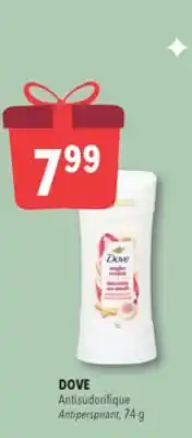 Familiprix DOVE, Antiperspirant, 74 g offer