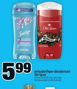 Super C ANTISUDORIFIQUE-DÉSODORISANT OLD SPICE | OLD SPICE ANTIPERSPIRANT-DEODORANT offer