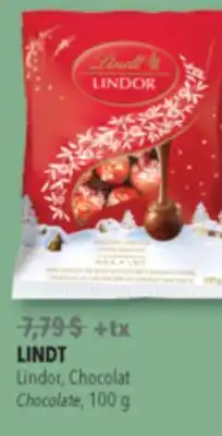 Familiprix LINDT, Lindor, Chocolate, 100 g offer