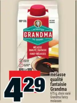 Super C MÉLASSE QUALITÉ FANTAISIE GRANDMA | GRANDMA FANCY MOLASSES, 675 G offer