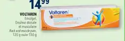 Familiprix VOLTAREN, Emulgel, Back and muscle pain, 120 g or 150 g offer
