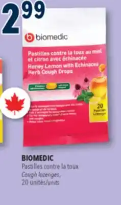 Familiprix BIOMEDIC Cough 20 units offer