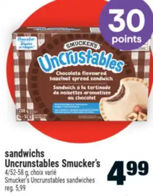 Super C SANDWICHS UNCRUNSTABLES SMUCKER'S | SMUCKER'S UNCRUNSTABLES SANDWICHES offer
