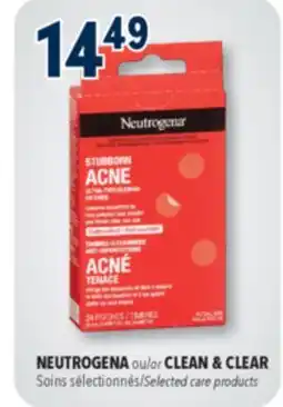 Familiprix NEUTROGENA or CLEAN & CLEAR Selected care products offer