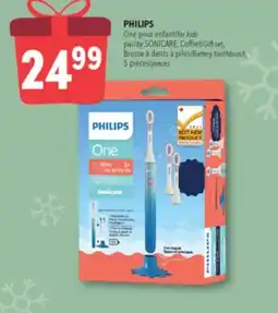 Familiprix PHILIPS One for kids by SONICARE, Gift set, Battery toothbrush, 5 pieces offer
