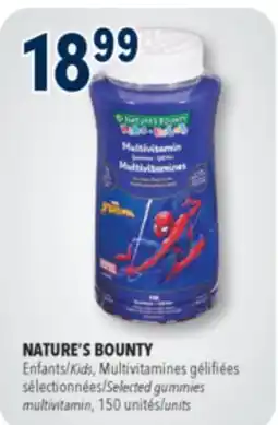 Familiprix NATURE'S BOUNTY, Kids, Selected gummies multivitamin, 150 units offer