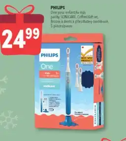 Familiprix PHILIPS for kids by SONICARE, Gift set, Battery toothbrush, 5 pieces offer