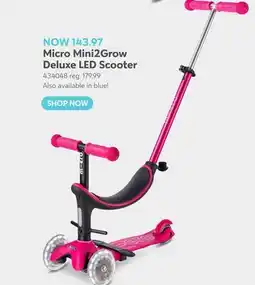 Toys R us Micro Mini2Grow Deluxe LED Scooter offer