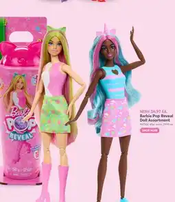 Toys R us Barbie Pop Reveal Doll Assortment offer
