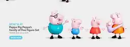 Toys R us Peppa Pig Peppa's Family of Five Figure Set offer