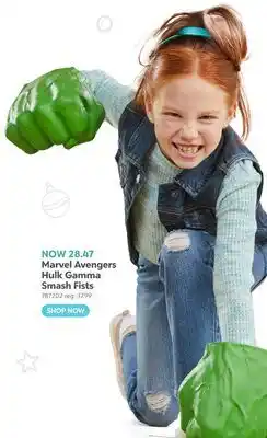 Toys R us Marvel Avengers Hulk Gamma Smash Fists offer
