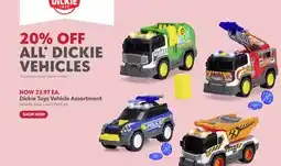 Toys R us Dickie Toys Vehicle Assortment offer