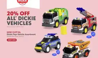 Toys R us Dickie Toys Vehicle Assortment offer