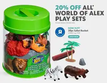 Toys R us 20pc Safari Bucket offer