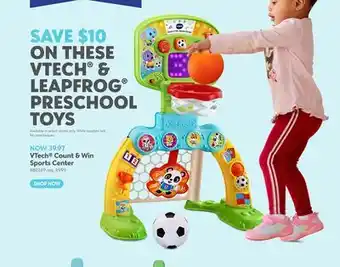 Toys R us VTech Count & Win Sports Center offer