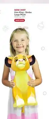 Toys R us Lion King - Simba Large Plush offer