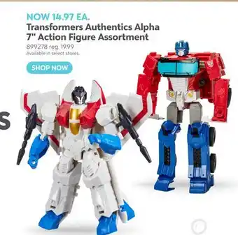Toys R us Transformers Authentics Alpha 7 Action Figure Assortment offer