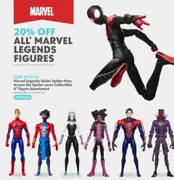 Toys R us Marvel Legends Series Spider-Man: Across the Spider-verse Collectible 6 Figure Assortment offer