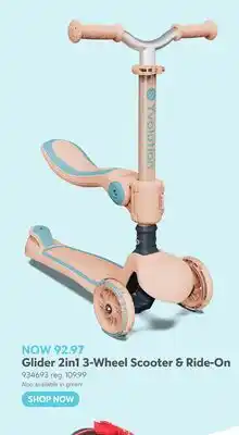 Toys R us Yvolution Glider 2in1 3-Wheel Scooter & Ride-On offer