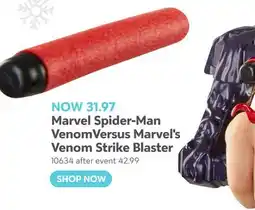 Toys R us Marvel Spider-Man VenomVersus Marvel's Venom Strike Blaster offer