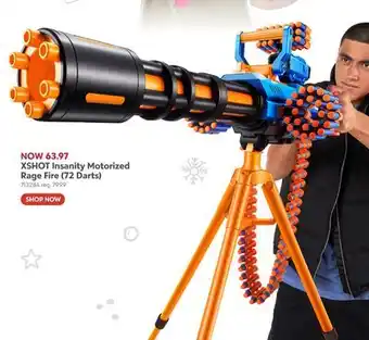 Toys R us XSHOT Insanity Motorized Rage Fire offer