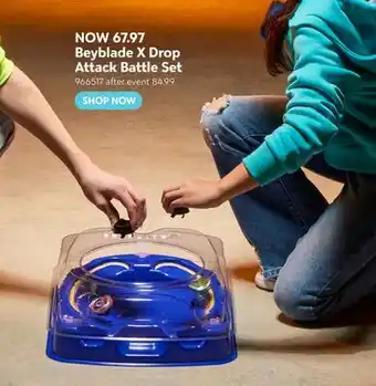 Toys R us Beyblade X Drop Attack Battle Set offer