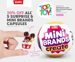 Toys R us ZURU Mini Brands Create Disney Snacks Series 1 offer