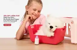 Toys R us Little Live Pets - My Really Real Puppy Luna the Samoyed offer