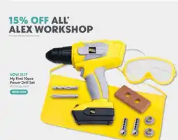 Toys R us ALEX My First 10pcs Power Drill Set offer