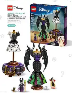 Toys R us LEGO Disney Villains Maleficent's and Cruella De Vil's Dresses offer