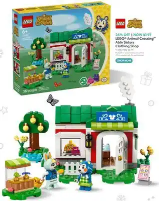 Toys R us LEGO Animal Crossing Able Sisters Clothing Shop offer