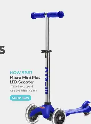 Toys R us Micro Mini Plus LED Scooter offer