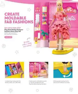 Toys R us Play-Doh Barbie Designer Fashion Show Play Set offer