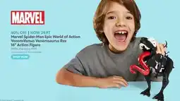 Toys R us Marvel Spider-Man Epic World of Action VenomVersus Venomsaurus Rex 16 Action Figure offer