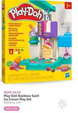 Toys R us Play-Doh Rainbow Swirl Ice Cream Play Set offer