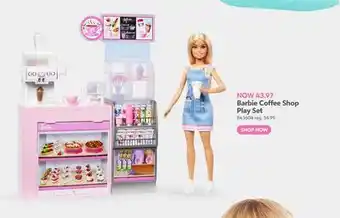 Toys R us Barbie Coffee Shop Play Set offer