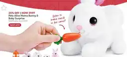 Toys R us Zuru Pets Alive Mama Bunny & Baby Surprise offer
