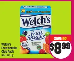 Chalo FreshCo Welch's Fruit Snacks Pack Club 450-616 g offer