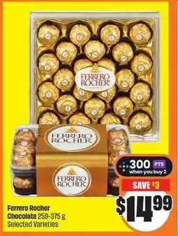 Chalo FreshCo Ferrero Rocher Chocolate 259-375 g Selected Varieties offer