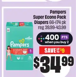 Chalo FreshCo Pampers Super Econo Pack Diapers 66-174 pk offer