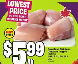 Chalo FreshCo Boneless Skinless Chicken Thighs 13.21/kg offer