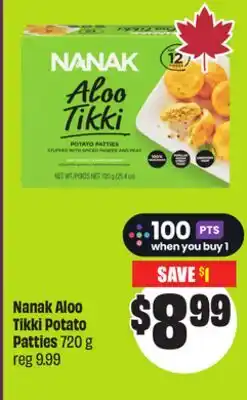 Chalo FreshCo Nanak Aloo Tikki Potato Patties 720 g offer