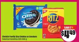 Chalo FreshCo Christie Family Size Cookies or Crackers Selected Varieties 334-500 g offer